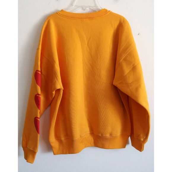 Holiday by Emma Mulholland "Holiday is for Lovers" Yellow Sweatshirt - Size S - Picture 4 of 8